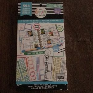 The Happy Planner Colorful Boxes Sticker Book NEW